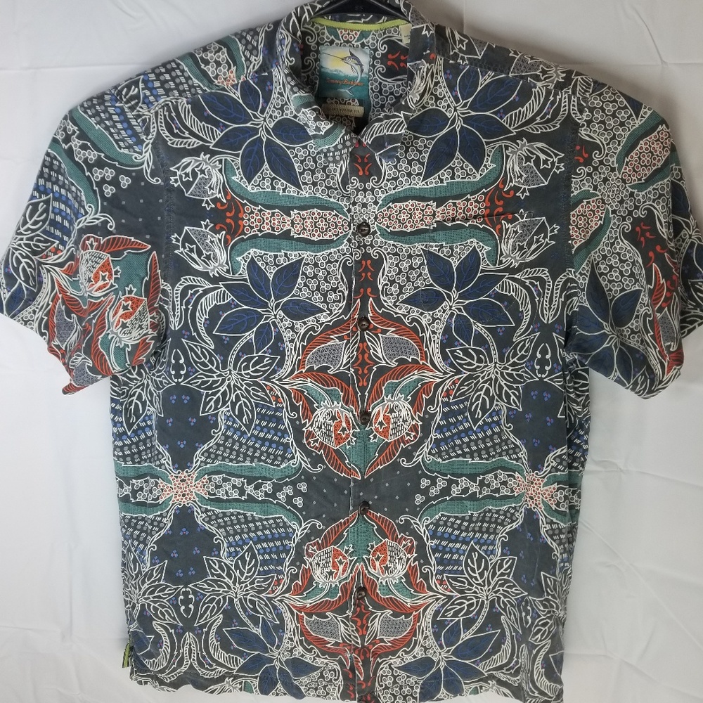 Tommy bahama silk Hawaiian camp shirt size large